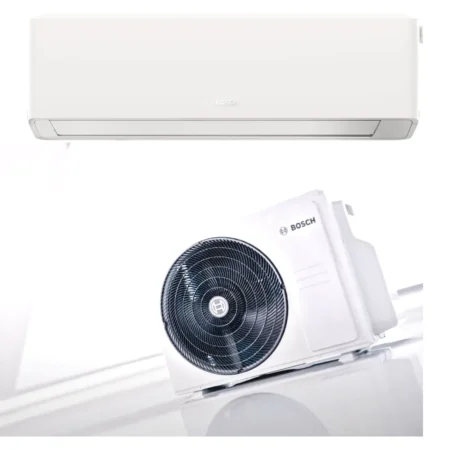 Climatiseur mural réversible Bosch Climate 7000i CL7000iU W 20 E (2 kW) — unité intérieure, groupe extérieur CL7000i 20 E et télécommande