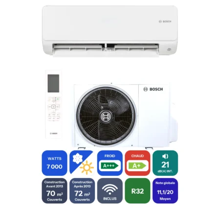 Clim Bosch Climate 6000i 7 kW prête à poser