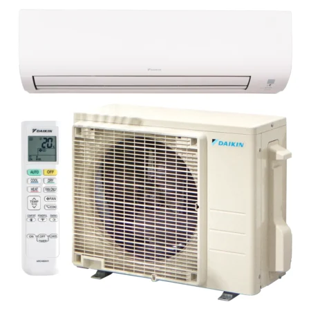 Climatisation réversible Daikin Comfora 7,1 kW — unité intérieure FTXP71N, groupe extérieur RXP71N et télécommande