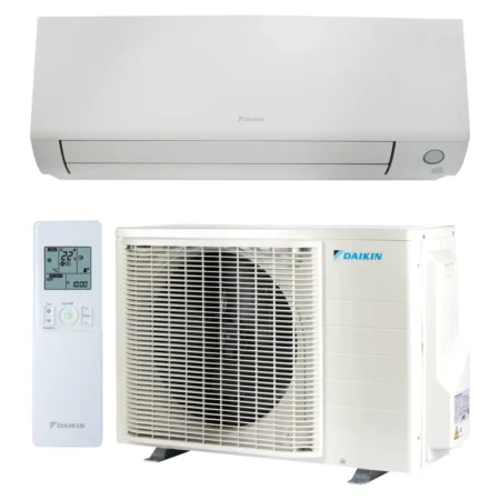 Climatisation réversible Daikin Perfera 3,5 kW — unité intérieure FTXM35A, groupe extérieur RXM35A9 et télécommande