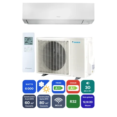 Clim Daikin Perfera 6 kW prête à poser