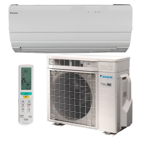 Climatisation réversible Daikin Ururu Sarara 2,5 kW — unité intérieure FTXZ25N, groupe extérieur RXZ25N et télécommande