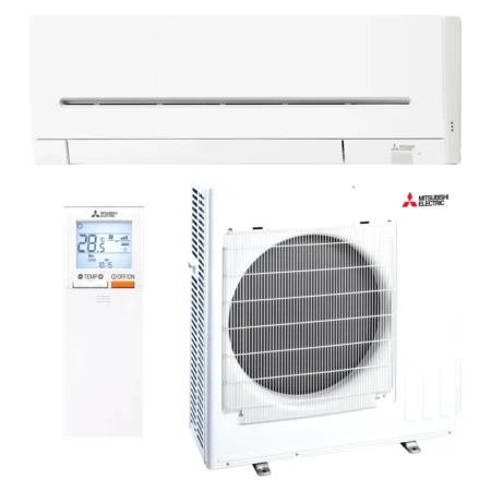 Climatisation réversible Mitsubishi Electric MSZ-AP 7,1 kW — unité intérieure MSZ-AP71VG2, groupe extérieur MUZ-AP71VG3 et télécommande