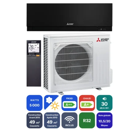Clim Mitsubishi Electric MSZ-EF 5 kW prête à poser
