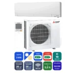 Clim Mitsubishi Electric MSZ-RW 2,5 kW prête à poser