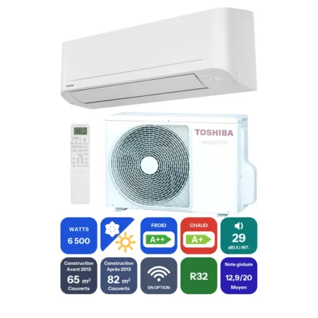 Clim Toshiba Yukai 6,5 kW prête à poser